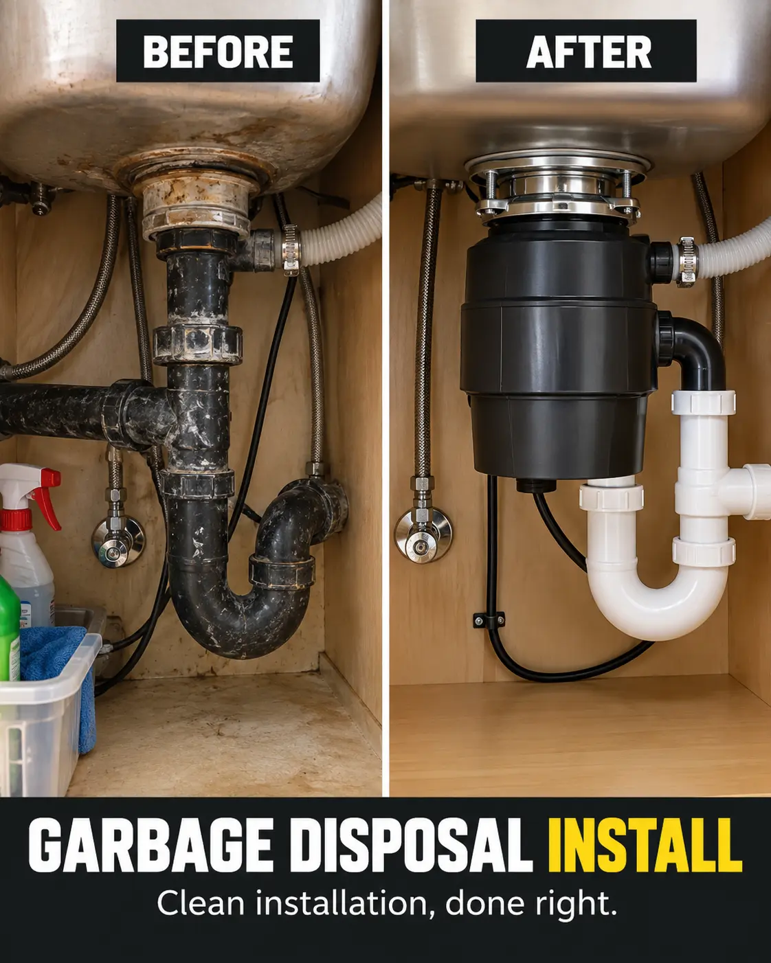 Garbage Disposal before and after project by Igor